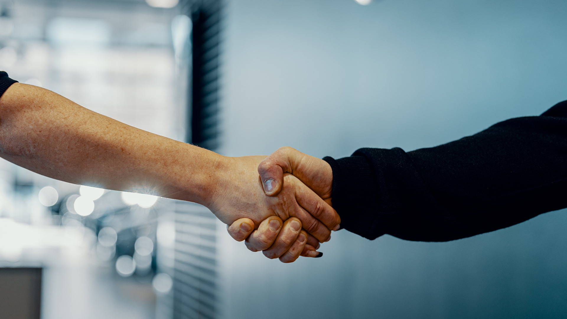 Kättelevät kädet.